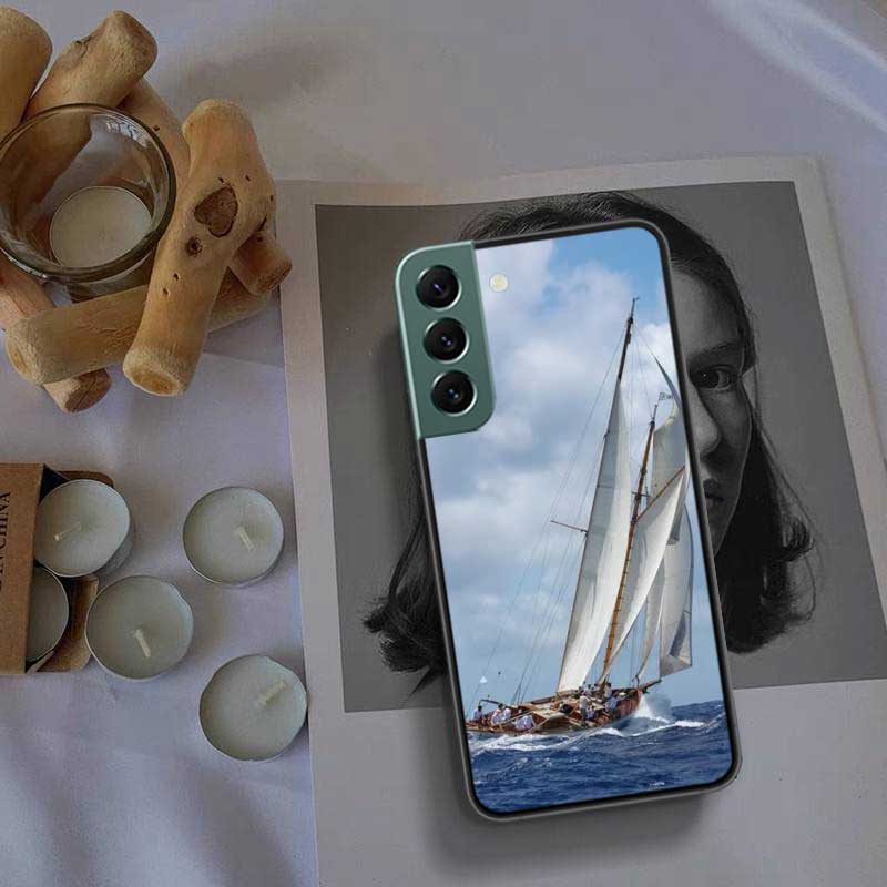 Чехол для телефона парусник для Samsung A16 A26 A36 A56 Galaxy A02S A12 A52S A13 A23 A33 A53 A54 A34 A24 A14 A22 A32 A42 A72 Чехол C