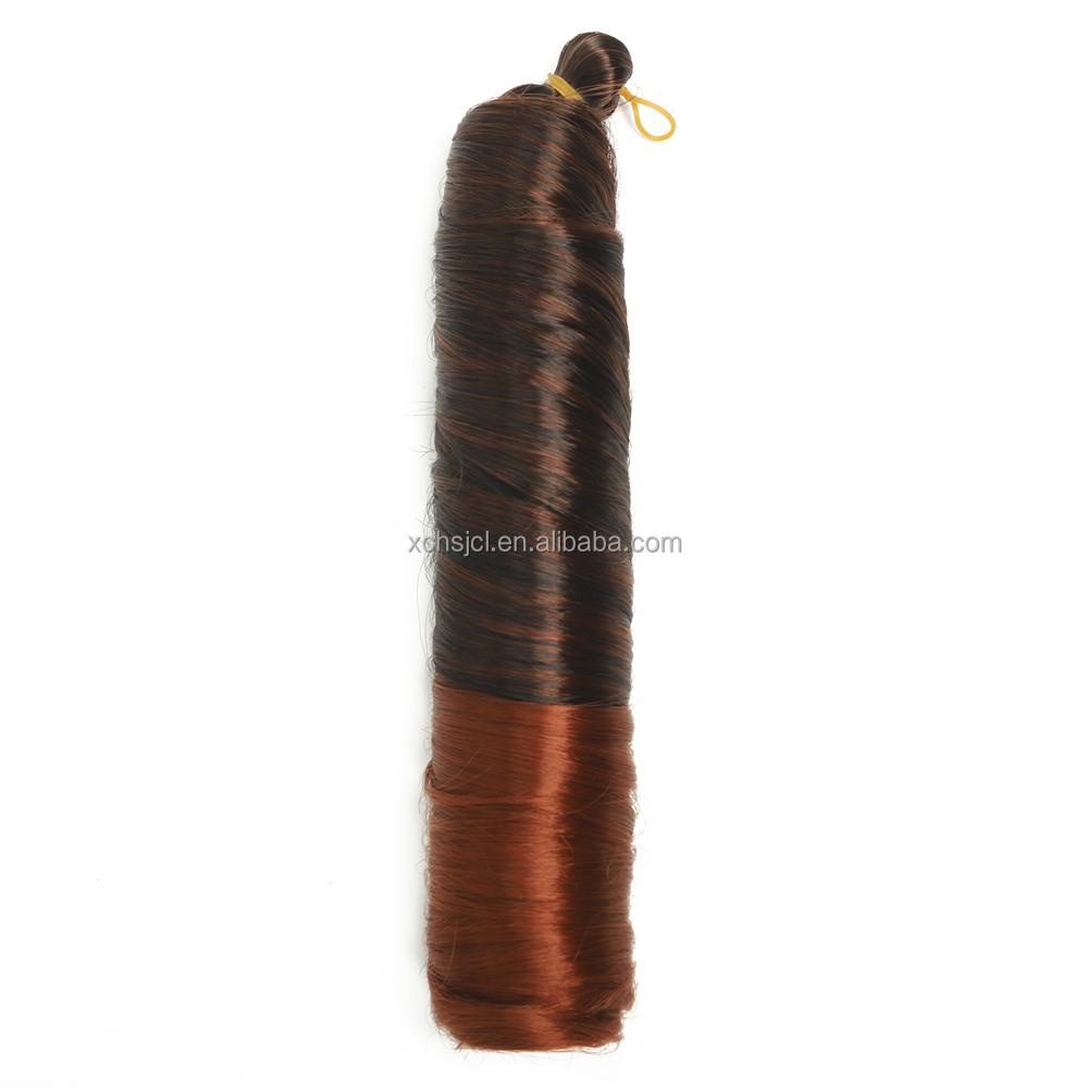 150g Crochet Braid Synthetic Hair Extensions Curly Braiding Hair Silky Loose Body Wave Pony Style Spiral Curl French Curls