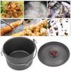 Hanging Pot Camping Pot Single Pot for Outdoor Camping Hiking Cooking