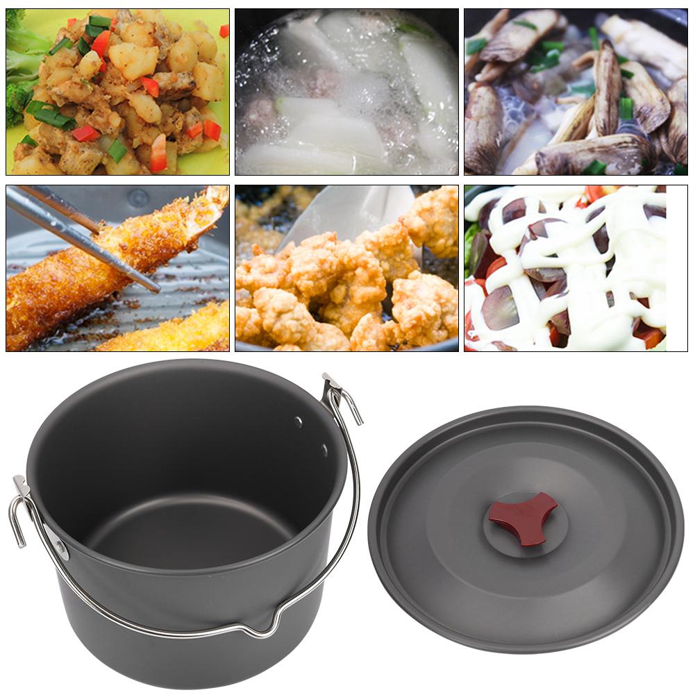 Hanging Pot Camping Pot Single Pot for Outdoor Camping Hiking Cooking