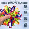 Разноцветный расширяемый стресс-мяч Радужный сенсорный фиджет-мяч для детей Игрушки для занятий спортом на открытом воздухе Прочные пластиковые волшебные мячи Игрушки