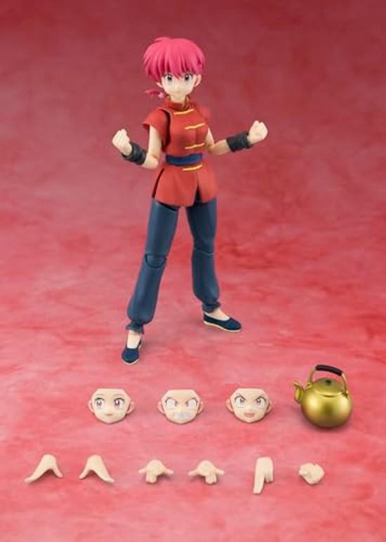 НАРОДЫ ТАМАШИИ SH. Figuarts Ranma 1/2 примерно 120 мм ПВХ АБС окрашенная подвижная фигурка.