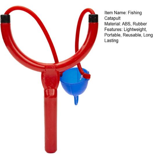 Рыболовная рогатка для прикормки с рукояткой, легкая, портативная, для дальнего заброса, устройство для прикармливания