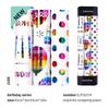 Regenbogenpunkte & Herzen Geburtstag Geschenkpapier Set