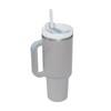 40oz/1200ml Large Capacity Insulation Tumbler With Straw, Portable Car Cup With Handle Suitable For Car Home Office Travel Birthday Gifts
