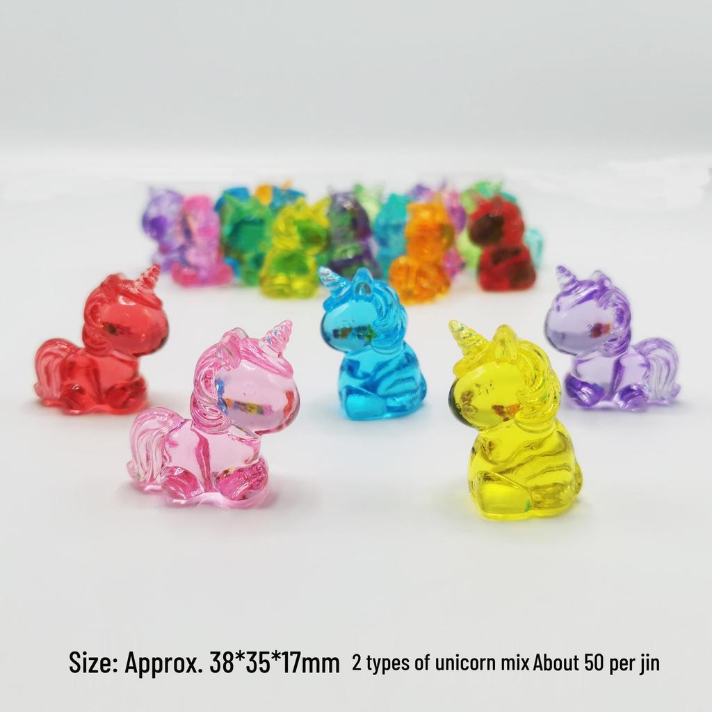 Colorful Mini Acrylic Milk Bottle Cartoon Ornaments - Cute Handmade DIY Decorative Accessories