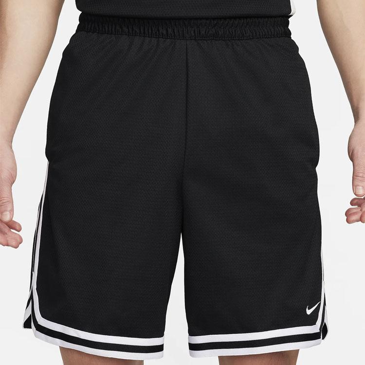 Nike Полосатые цветные свободные удобные прямые баскетбольные брюки мужские низ черный FN2652-010