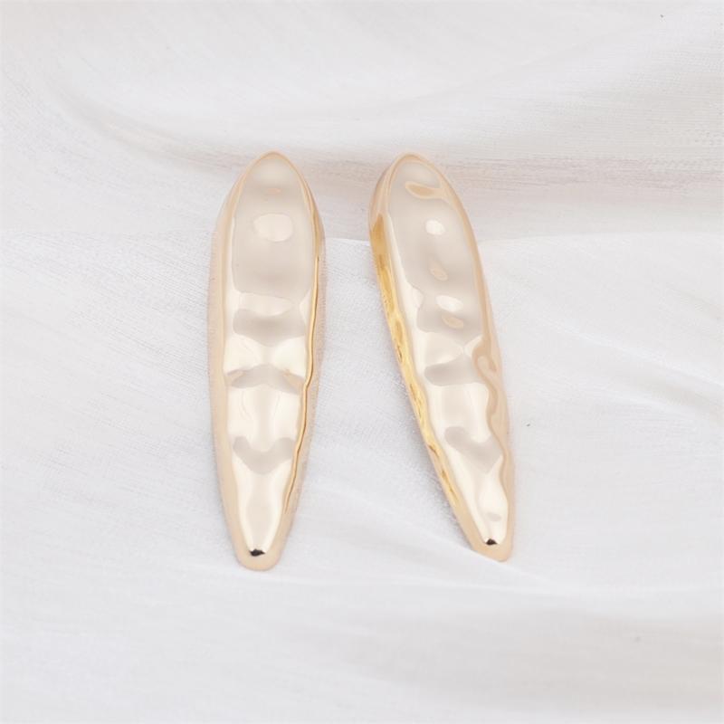 Необычные серьги-гвоздики золотистого цвета с текстурой молотка для женщин и девушек, в корейском стиле, с эстетикой любви, минималистичные украшения для повседневной жизни