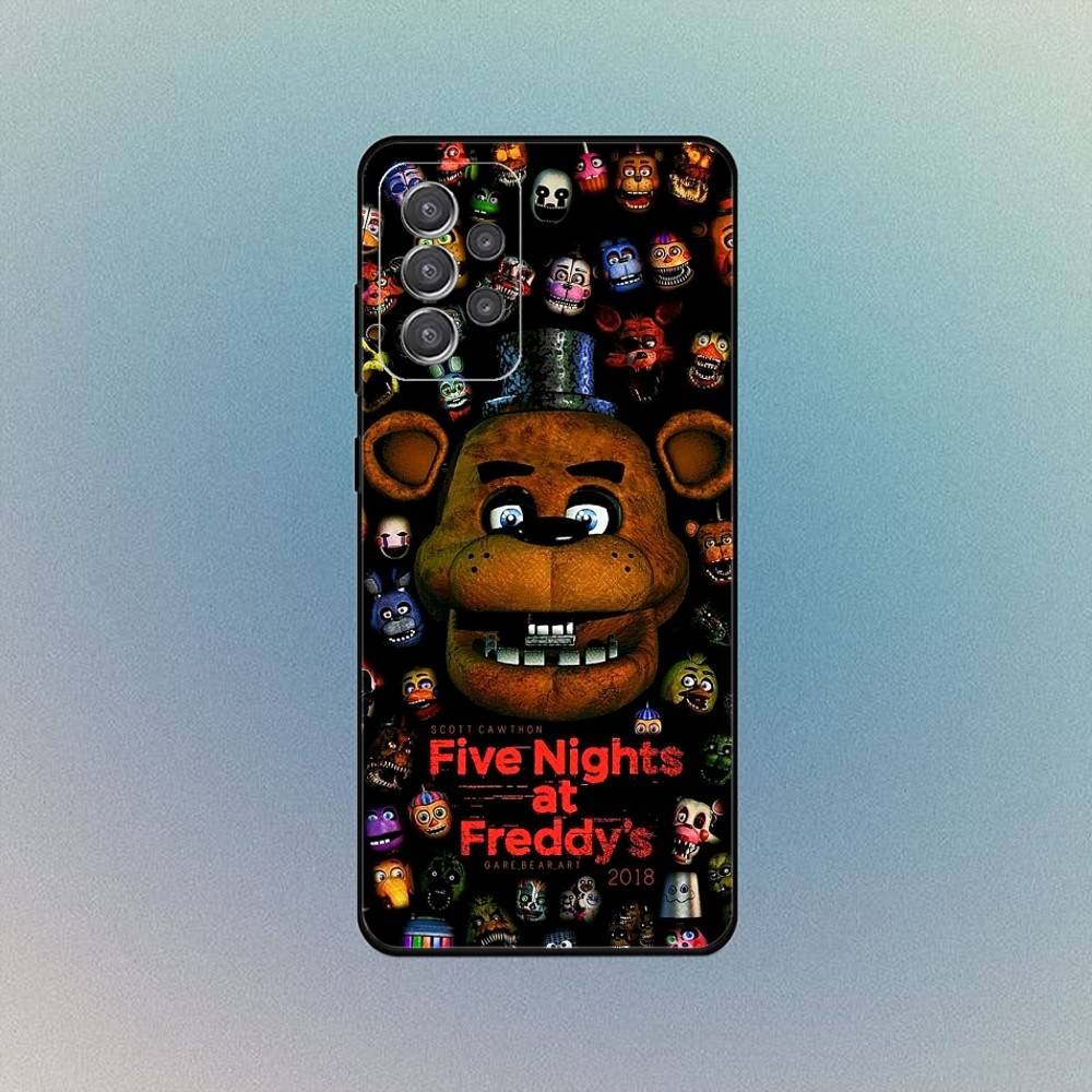 Чехол для телефона Five-Nights-At-Freddys F-Fnaf для Samsung S25, S24, S21, S22, S23, S30, Ultra, S20, Plus, Fe, Lite, Note, 10, 9, 5G Черный
