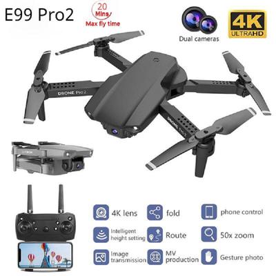 Новый E99PRO 4K FPV мини-дрон HD камера RC Quadcopter гравитационное зондирование автоматическое отслеживание в реальном времени передача мобильного управления складной