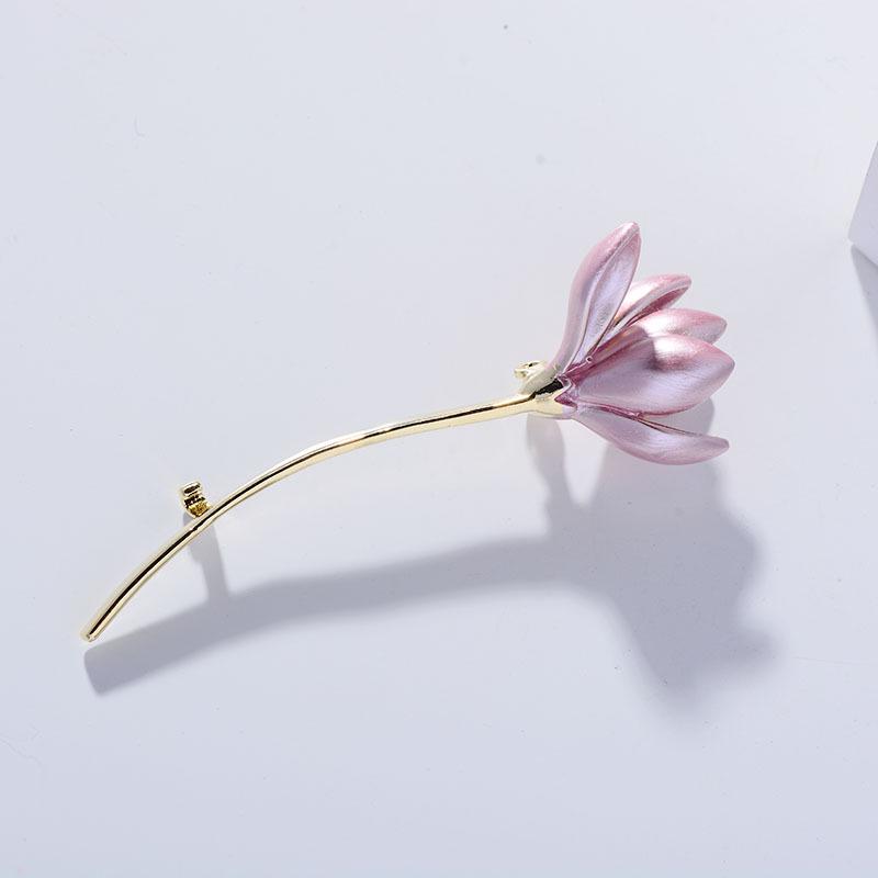 Японская и корейская эмалевая брошь «Лотос»: Элегантная, свежая и милая булавка для шляп и одежды — идеально подходит для креативных и стильных женских аксессуаров.