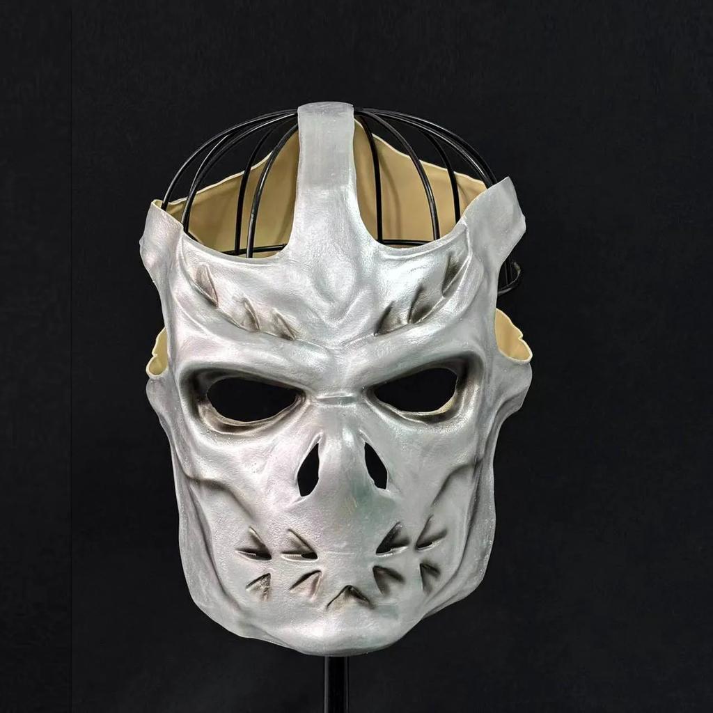 Jason Voorhees Mask Silver Full Head Latex Mask Halloween Party Masquerade Costume Prop Scary Cosplay Accessories