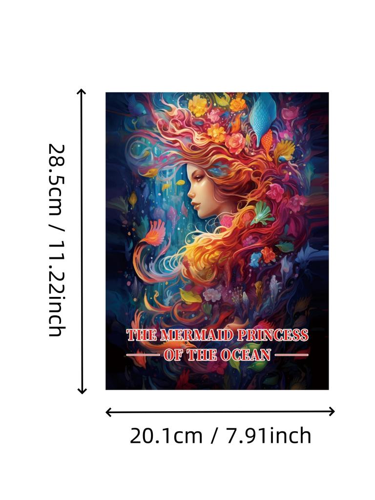 1 шт. Раскраска «Искусство русалки» Оригинальная улучшенная бумага, утолщенная, 22 страницы, раскраски, подарок на праздник, день рождения