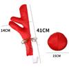 Christmas Festive Car Decor Ornaments Flannelette Antlers and Nose Reindeer Decoration Sets Supplies