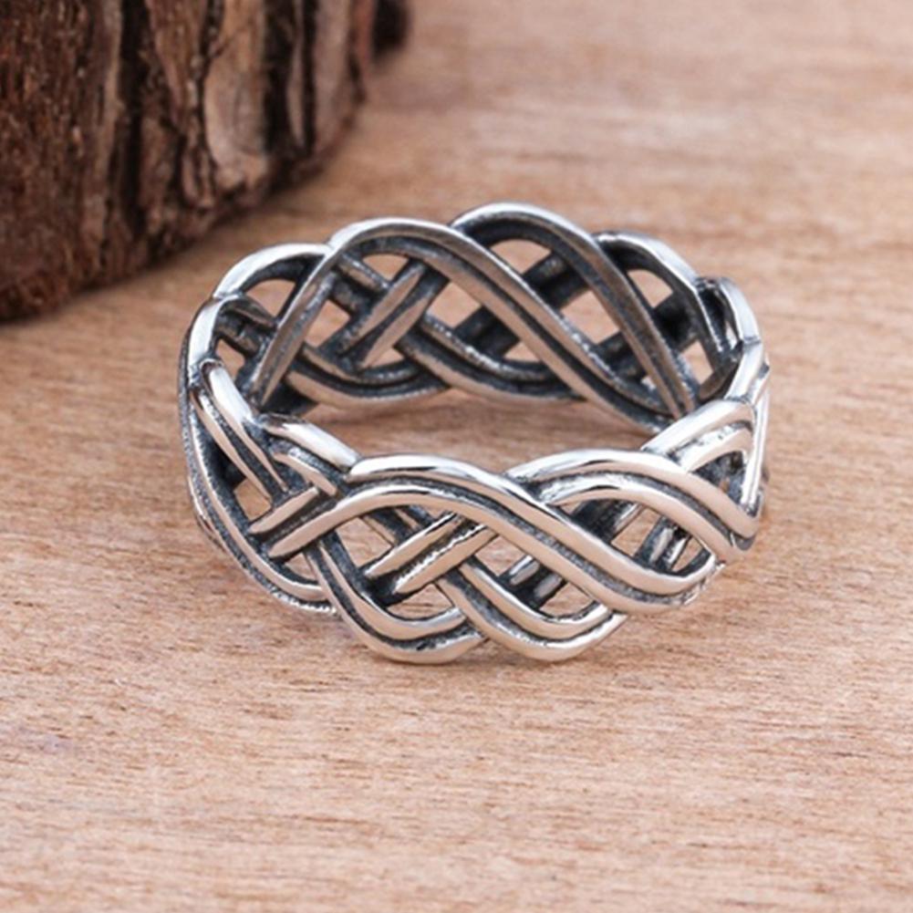 Vintage Infinity Intertwined Cross Knot Finger Ring Women Band Party Jewelry Accessories Gifts