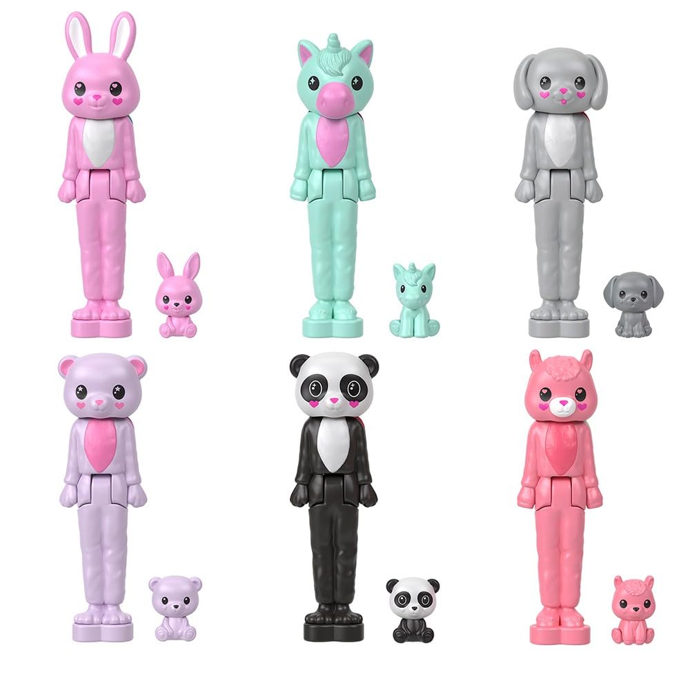 Barbie Mini Barbie Land Cute Surprise Pack Doll House Micro Doll for Ages 6 and Pink Up! Dress-Up Up, (HYM25)