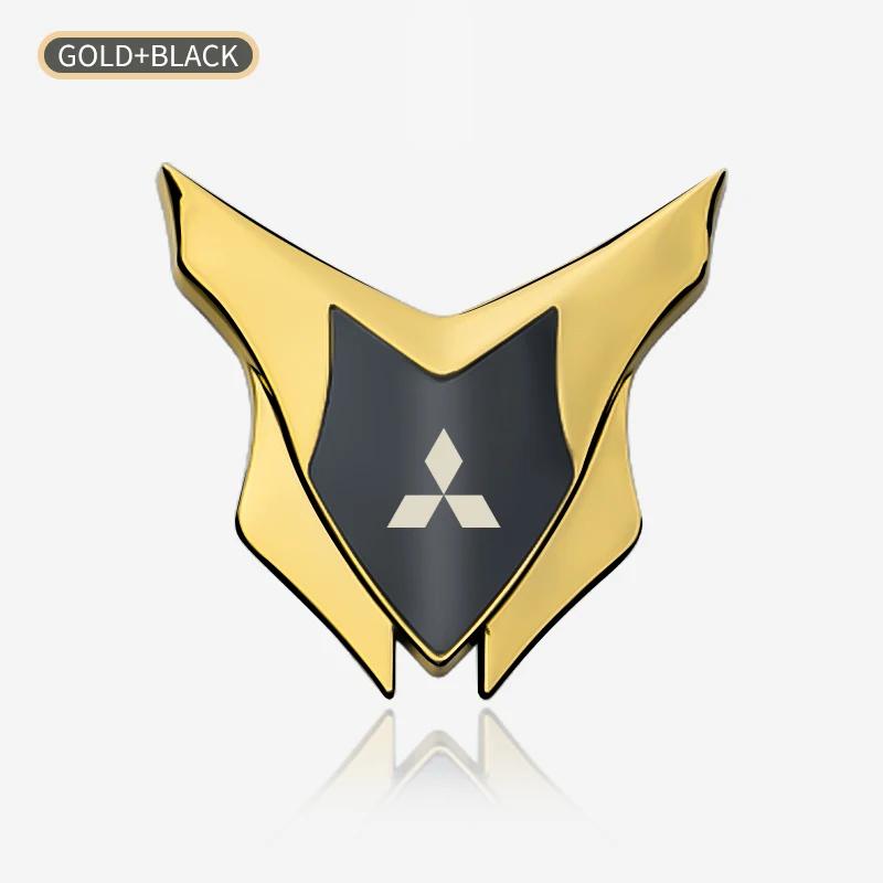 Car Badge Shield Sticker for Mitsubishi Compatible with All Models Pajero Outlander Lancer Eclipse Cross Logo Style Decal Access