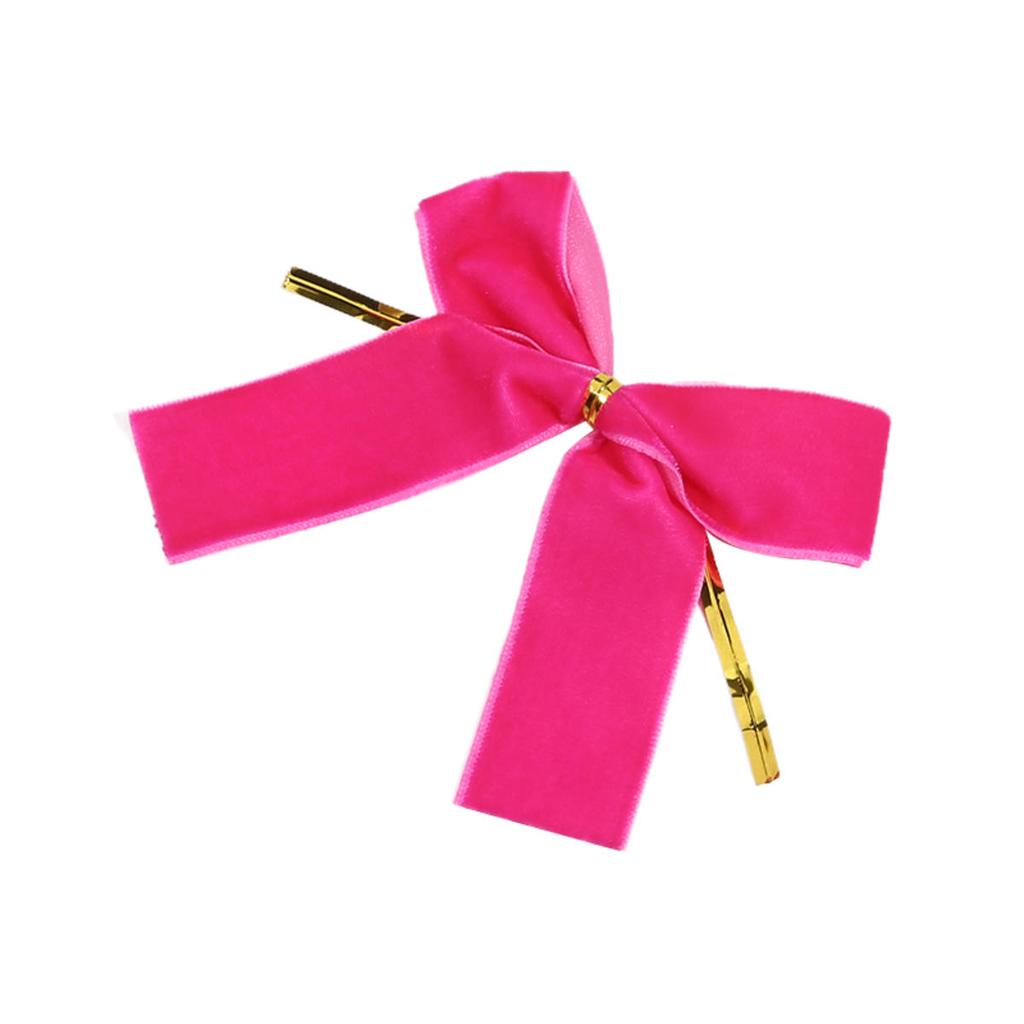 12pcs Small Velvet Bow Christmas Tree Decoration Soft Bowknot Hanging Enhances Holiday Atmosphere for DIY Use for Christmas Party Family Wedding