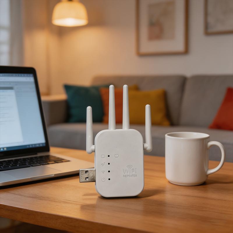 Усилитель Wi-Fi Сигнала 2.4G Беспроводной Повторитель Wi-Fi Интернета 300 Мбит/с 4 Антенны Дальнего Действия С Портом Ethernet Для Дома