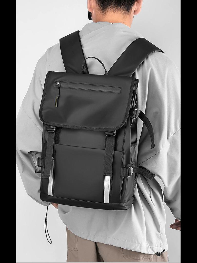 High-End Nylon Backpack: Fashionable Waterproof Travel and Business Bag for Men and Women