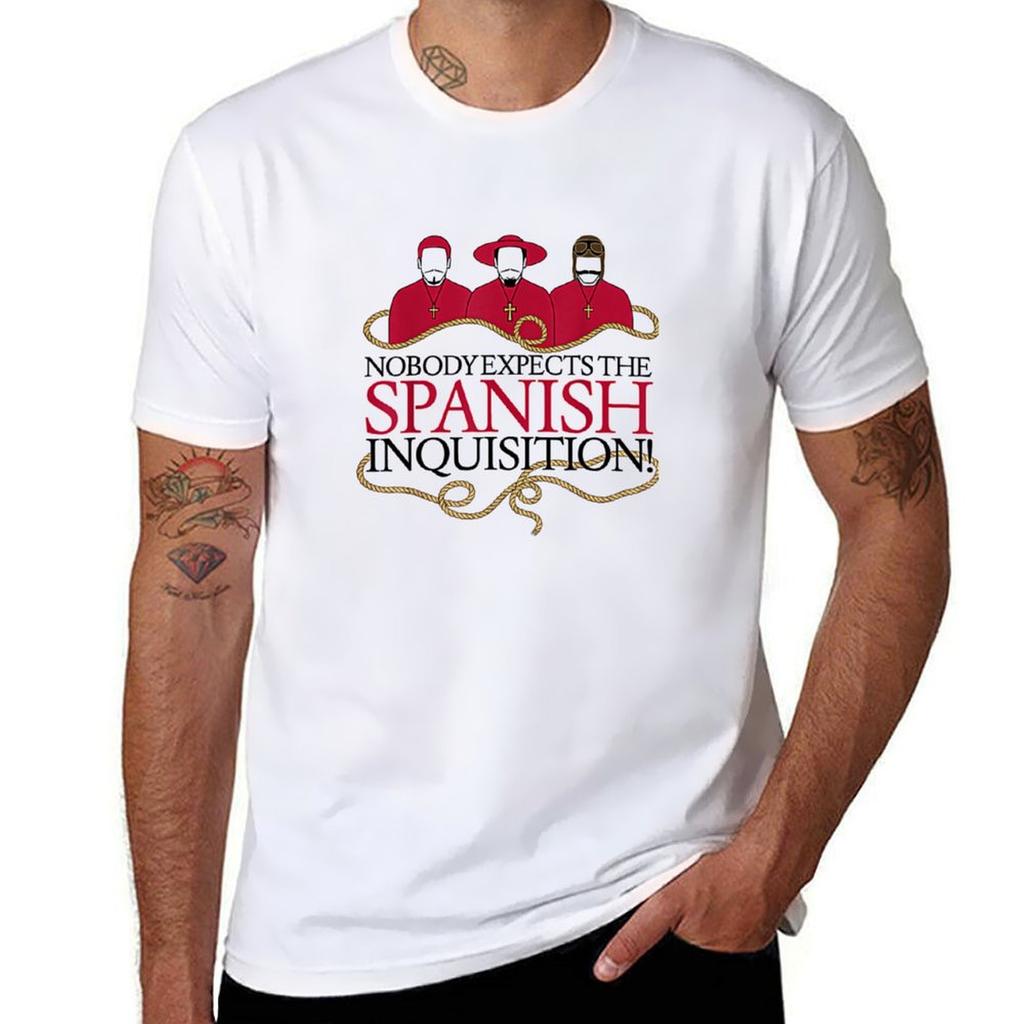 The Spanish Inquisition - Monty Python T-Shirt Plain Cotton Man T-shirts Oversized T Shirt T Shirts for Men Pack