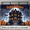 Party Backdrop Halloween Flat Banners Scary Fiber Celebrations Wedding Enthusiasts Photo Booth Decor Front Door Decor