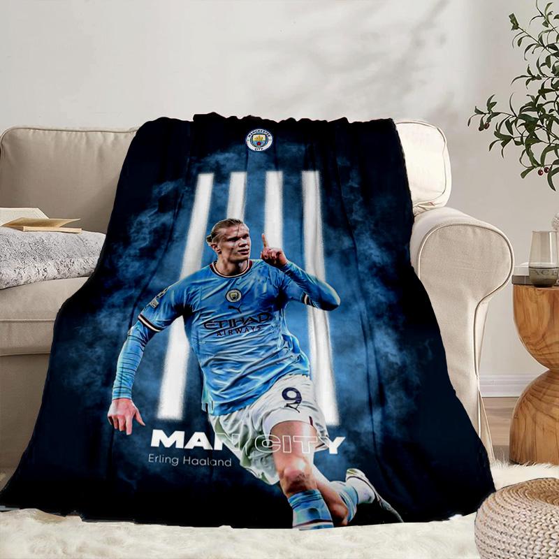 Haaland Portable Blanket/Soft Blanket Bedding Blanket Suitable for Travel Camping Living Rooms Offices Sofas Fan Gifts