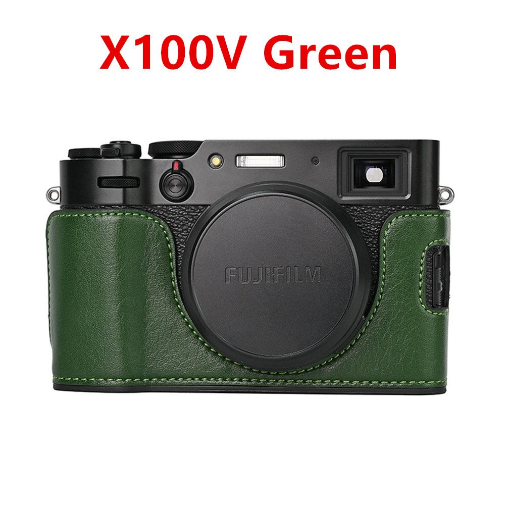 PU Leather Camera Half Case for Fujifilm Fuji XT50 XT30 XT30II XT20 XT10 XT5 XS10 XS20 XH2 XH2S X100V Battery Opening Cover