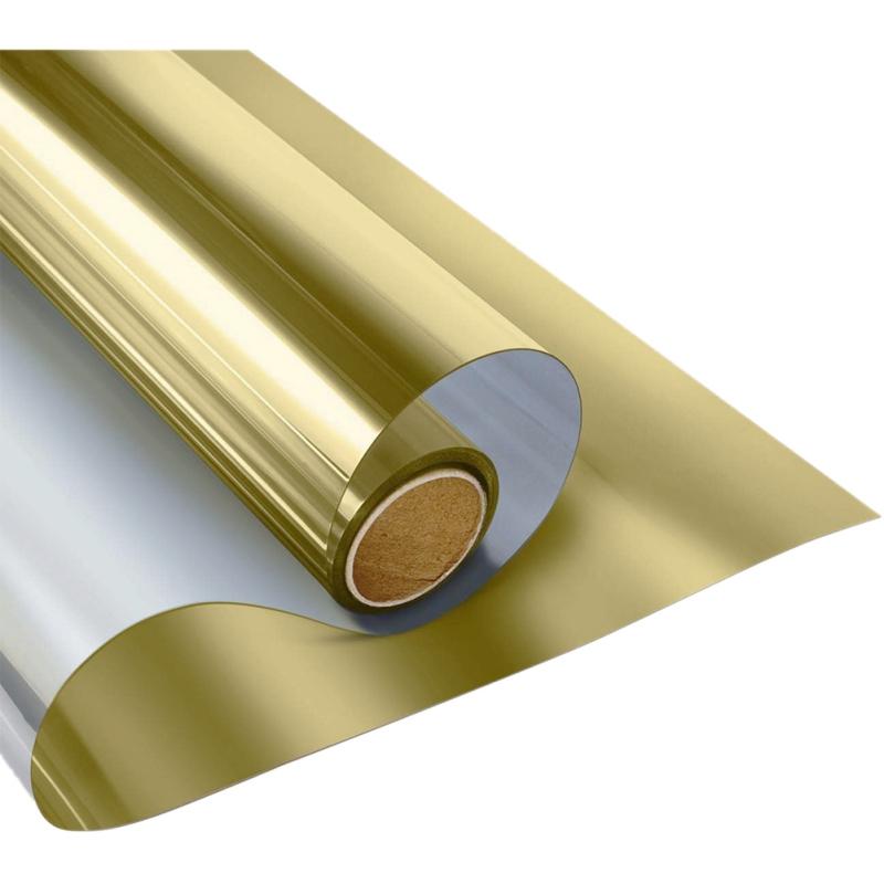 2M Window Film Reflective Silver Mirror Window Tint Self-Adhesive Decal Glass Film for Home Privacy Protection