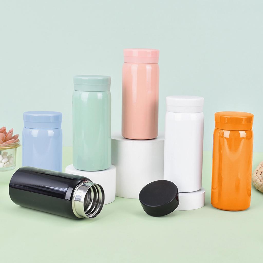 High Quality Stainless MYEEDA Water Bottle 200ml Water Bottle Stylish Stainless Steel Bottle Thermal Insulated Bottle for Elementary School Girls Mug