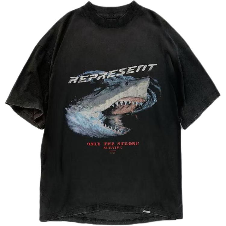 REPRESENT Only The Strong Survive Shark T Shirt M05073-03