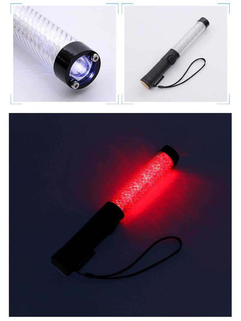Rechargeable 29CM LED Glow Stick & Traffic Baton