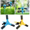 Sprinkler with Stake 3 Arm Design Large Area Coverage Adjustable 360-Degree Rotating Garden Yard Water Sprinkler