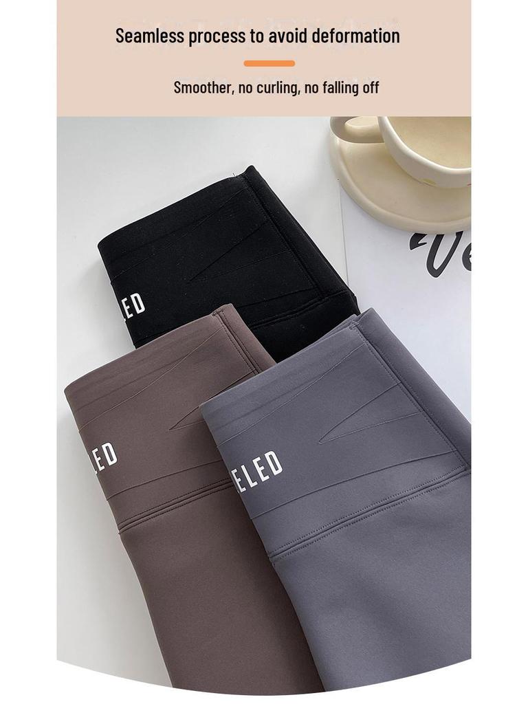 Женские облегающие леггинсы из кашемирового флиса на осень/зиму