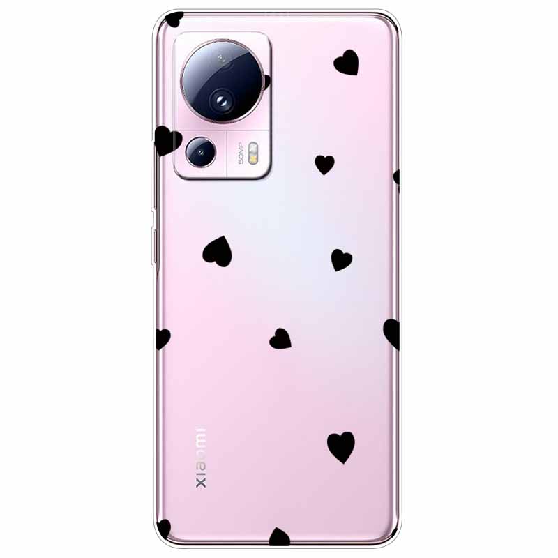 Чехол для Xiaomi 13 Lite 5G 13Lite Прозрачный Мягкий ТПУ Милые Кошки Силиконовый Принт Чехол для Xiaomi Mi 13 Lite Прозрачный Xiaomi13Lite