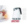 Bouilloire électrique sans fil en acier inoxydable, 1,7 litres, 2200W, sans BPA MPM MCZ-56 2200W Blanc