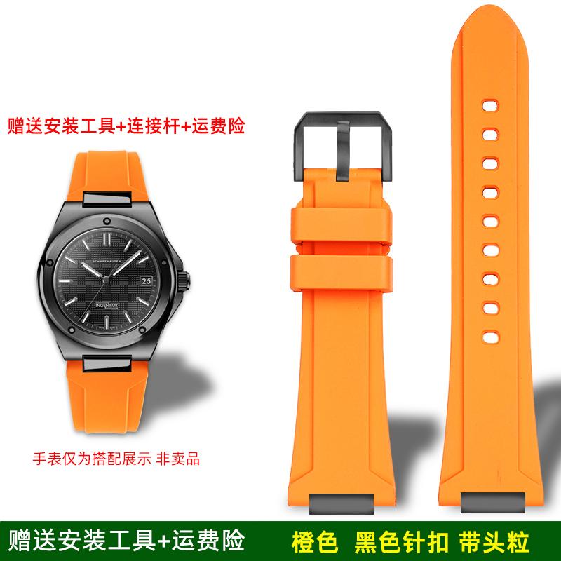 5 цветов Фторкаучуковый Ремешок для часов Для IWC Engineer IW328903 IW328901 IW328902 Водонепроницаемый FKM Ремешок для часов Мужской Резиновый Браслет