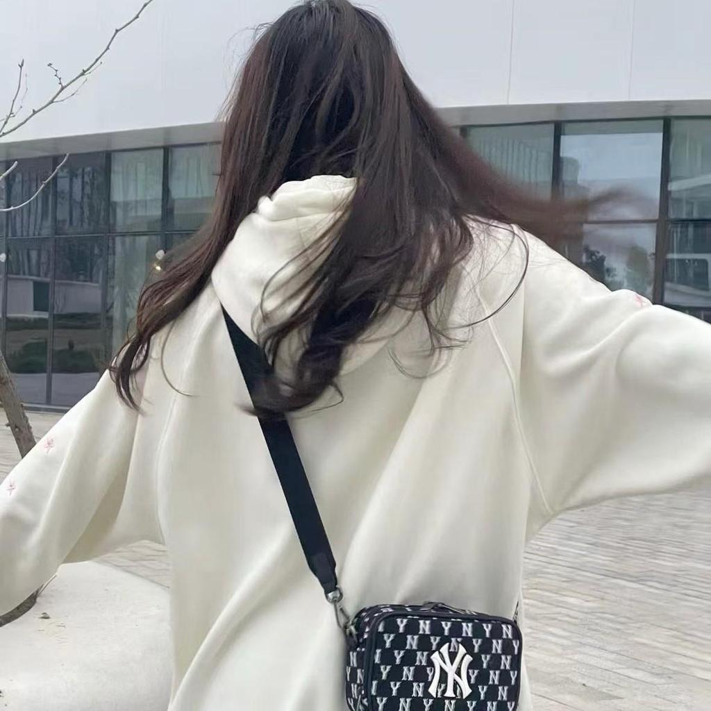 MLB Canvas Vintage Floral Print NY Crossbody Camera Bag