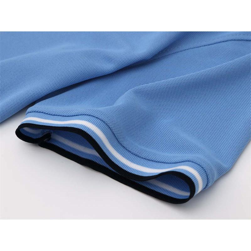 Новая летняя рубашка-поло с вышивкой из ледяного ионного волокна и воротником-поло для отвода влаги и пота