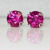 Burmese CERTIFIED Natural Pink Round Ruby 42.30 Ct Earring Pair Free Delivery MY.ER-02-NS