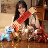 Sequin Horse Doll National Style Fabric Auspicious Meaning Zodiac Horse Theme Doll Traditional Crafted Pony Toy