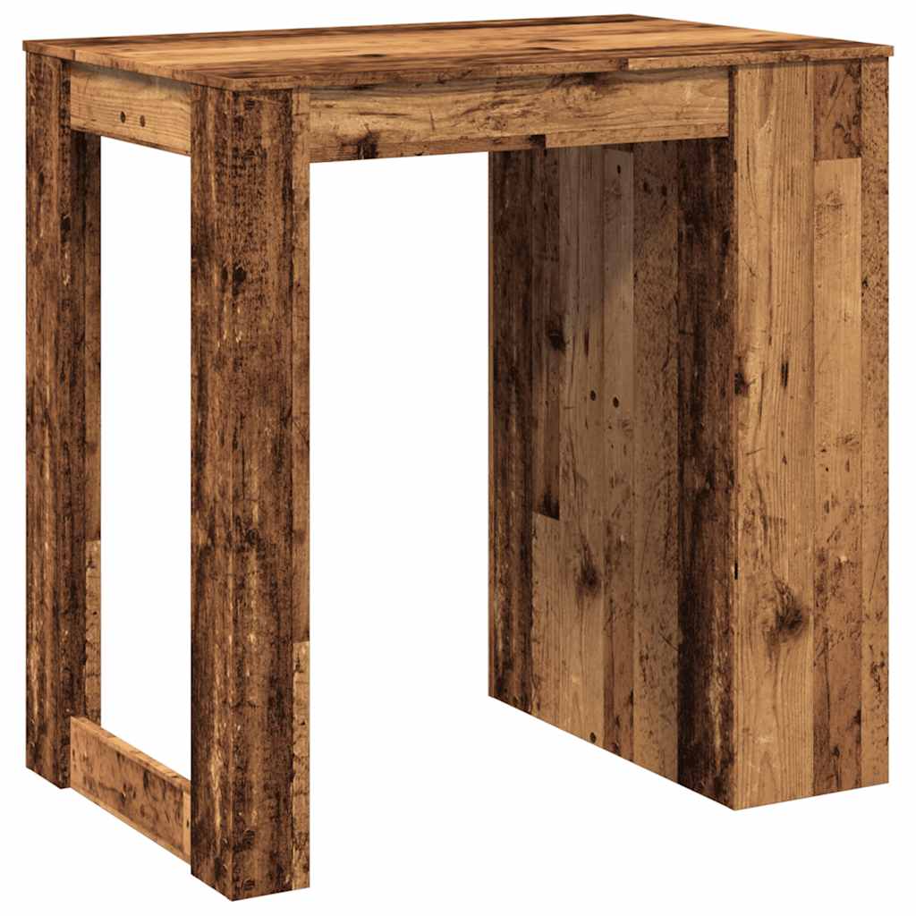 Bar Table Reclaimed Wood Look 102x70x103.5 cm Engineered Wood