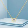 D Цвет Настоящее 2-4CT Изумрудная Огранка Муассанит Ожерелье для Женщин S925 Серебряная Алмазная Цепочка На Шею Ожерелья Изысканные Ювелирные Изделия