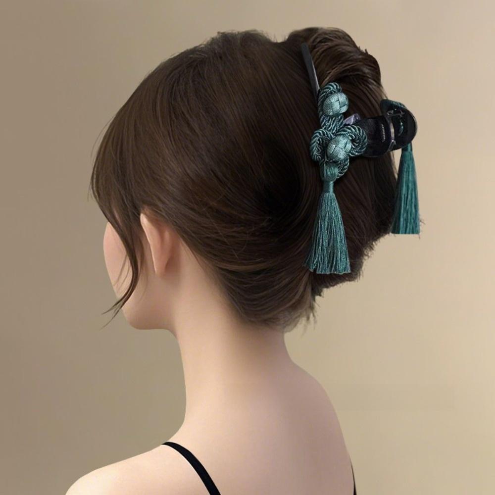 Elegant Chinese Hair Claw Tassel Hair Clip Ancient Hanfu Hair Accessories  Traditional Wear