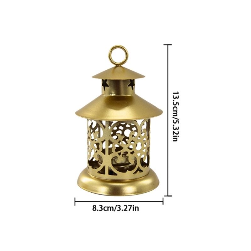 Moroccans Wrought Iron Hanging Candle Lanterns Tealight Holders With Intricate Cutout Pattern For Romantics Home Decors