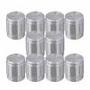 Yibuy 10 PCS Volume Control Rotary Knob, Exquisite Diameter 6mm, Silver