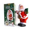 Electric Santa Musical Toy,Dancing Santa With Shaking Belly And Feet,Santa Doll Ornaments Shaking Head Foot Singing Dancing Toy,Battery Operated,Xm
