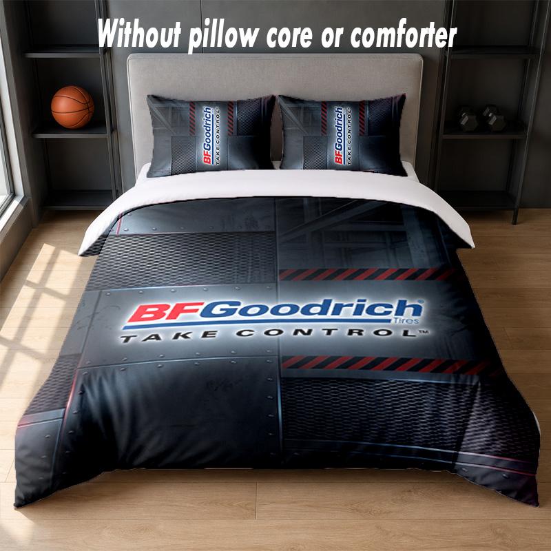 BFGoodrich Design Bed Bedding Set 1 Duvet Cover + 2 Pillowcases Soft Breathable Household Bed Linens