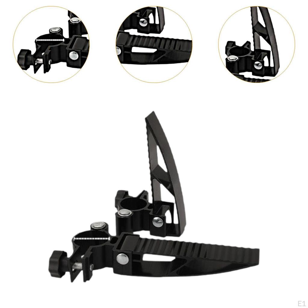 1 пара педалей для рыболовного стула, складные, нескользящие, из алюминиевого сплава, для использования в помещении