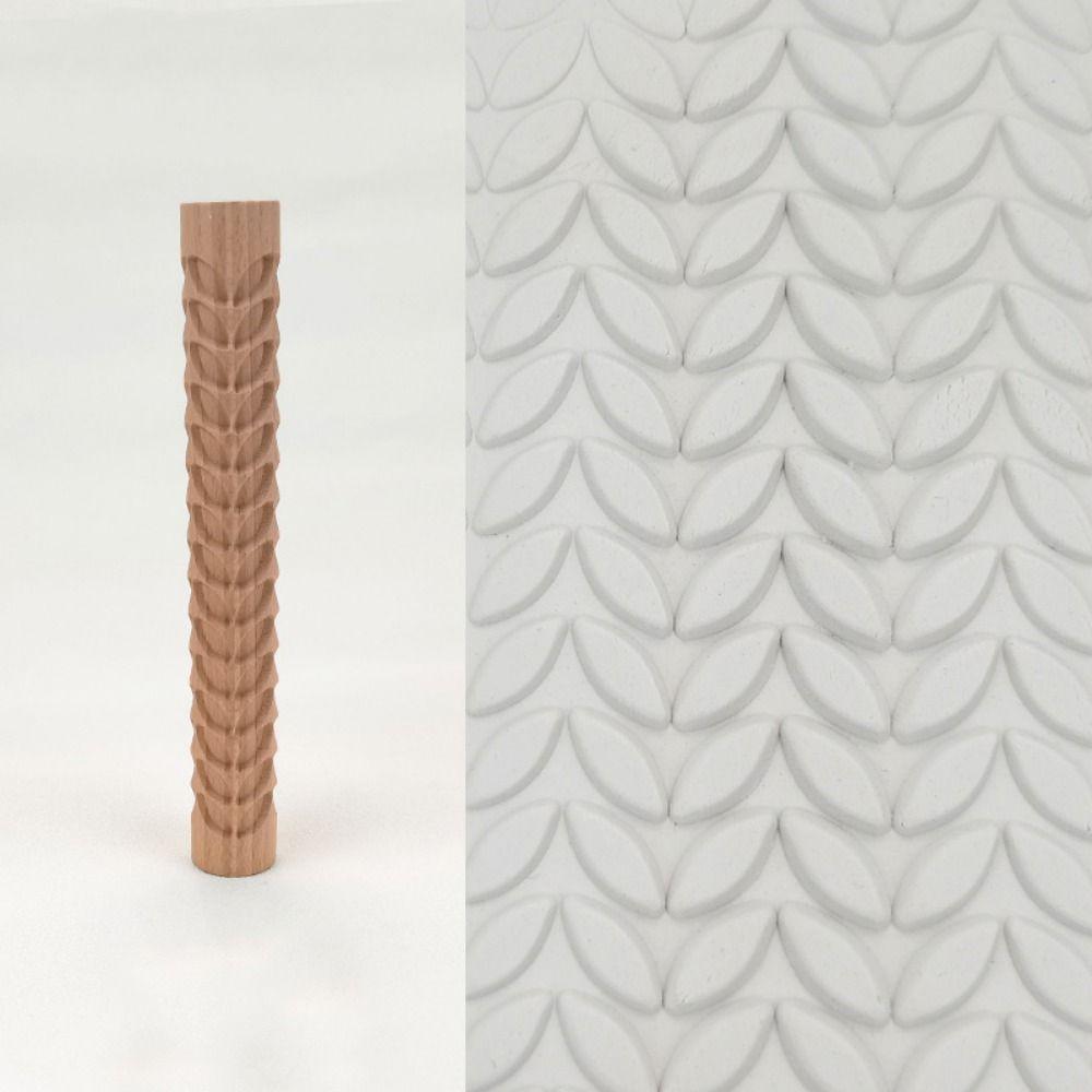 Творческий деревянный прижимной валик с 3D-узором и текстурой для глиняных художественных принадлежностей